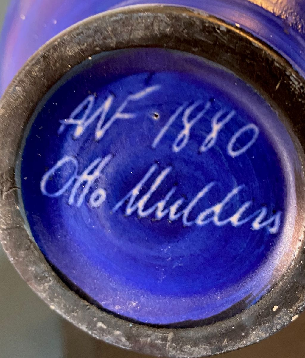Otto Mulder, AWF, blå vase