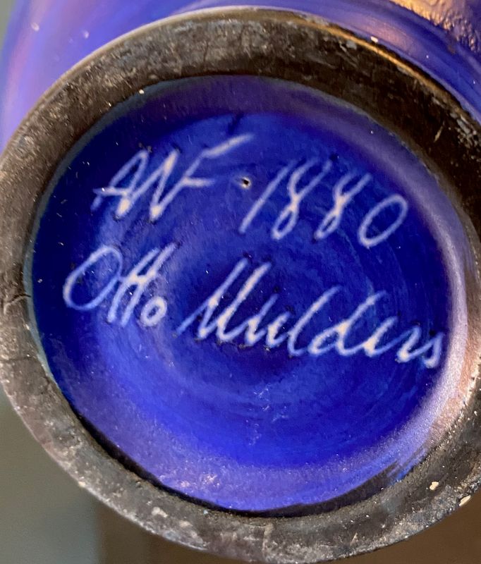 Otto Mulder, AWF, blå vase