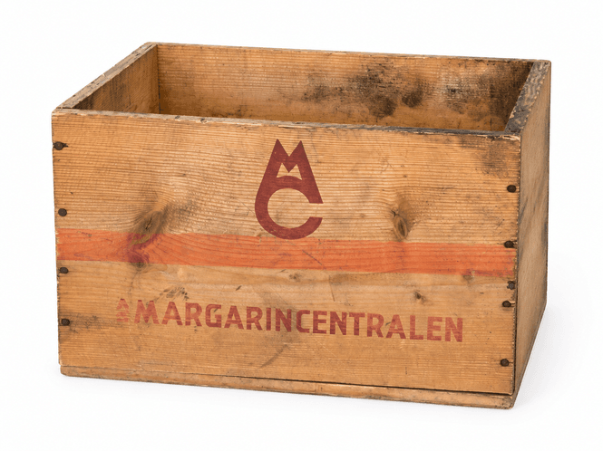 Hovedbilde Vintage trekasse fra Margarinsentralen