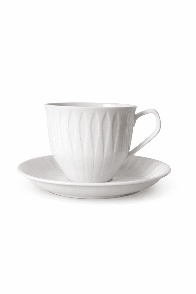 Spire, kaffekopp og underskål