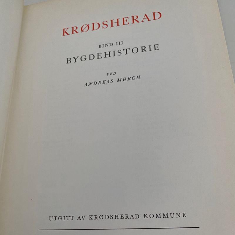 Krødsherad III Bygdehistorie