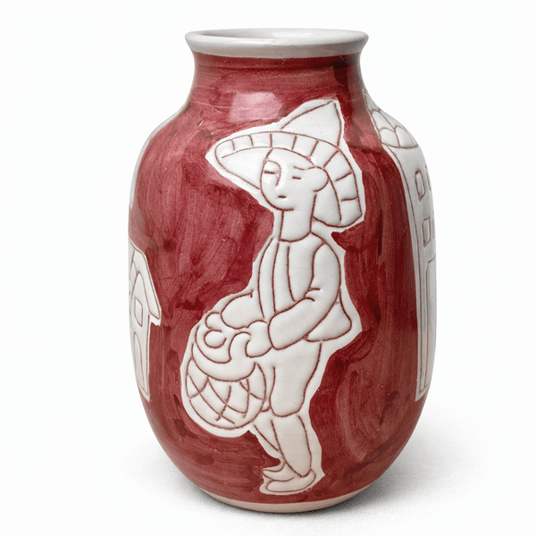 Hovedbilde Br. Vaaten, rød vase