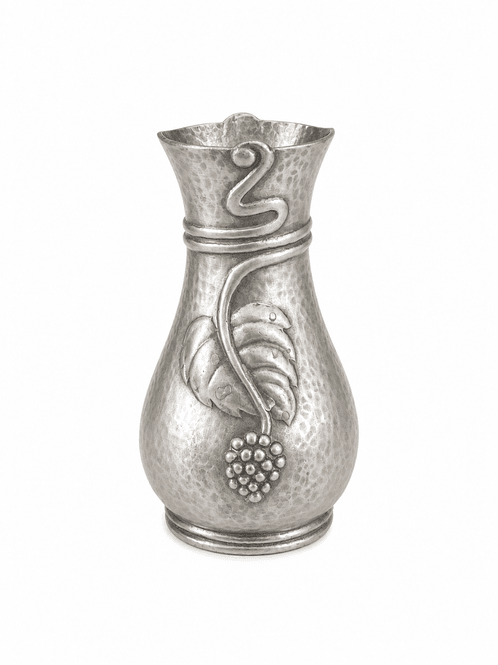 Hovedbilde Antikk, liten vase i tinn. Jugend.