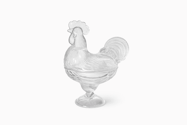 Hovedbilde Høne i pressglass